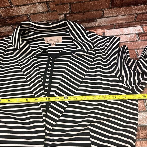 Philosophy blazer jacket stripe black/white size M - Picture 7 of 9